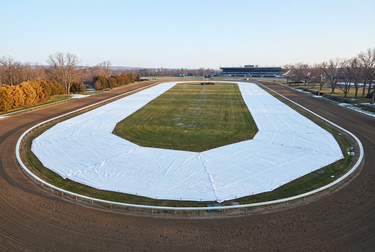 Horse Tracks protected by Evergreen turf covers